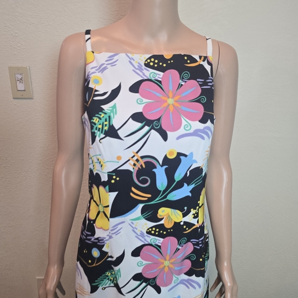 Alberto Malaki Summer Floral Sun Dress Size 8 USA - Picture 3 of 15